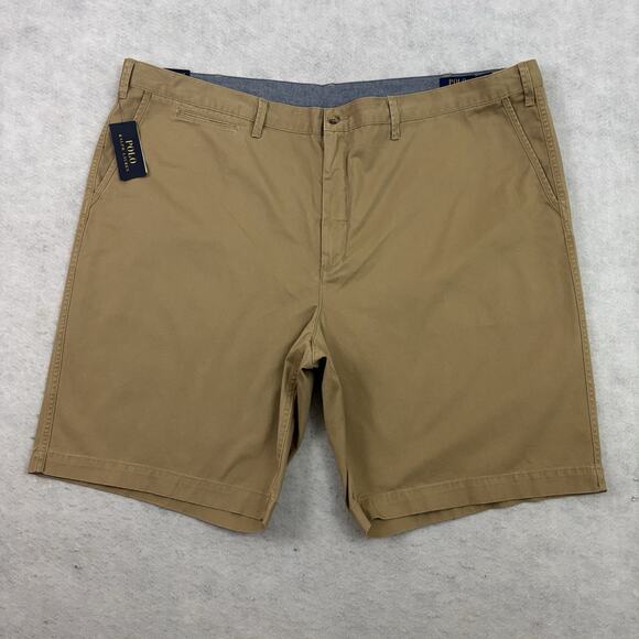 Polo Ralph Lauren Shorts Mens 50B Tan Chino Classic Fit Preppy NEW - Picture 4 of 14